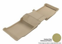 11-14 Explorer (Bench Seat , 2nd Row Without Center Console) 3D Maxpider Kagu Floormat - Tan - Row 2 (1-Piece)