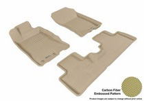 10-13 Insight 3D Maxpider Kagu Floormats - Tan - Set (3-Piece)