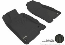 11-14 CR-Z (Only 1st Row) 3D Maxpider Kagu Floormat - Black - Row 1 (2-Piece)