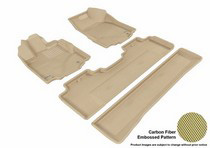 06-14 Ridgeline 3D Maxpider Kagu Floormats - Tan - Set (4-Piece)