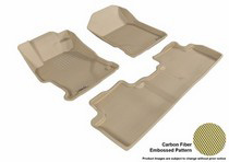 12-13 Civic (Sedan) 3D Maxpider Kagu Floormats - Tan - Set (3-Piece)