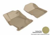 12-13 Civic (Coupe/Sedan) 3D Maxpider Kagu Floormat - Tan - Row 1 (2-Piece)