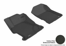 12-13 Civic (Coupe/Sedan) 3D Maxpider Kagu Floormat - Black - Row 1 (2-Piece)