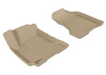 05-09 Tucson 3D Maxpider Kagu Floormat - Tan - Row 1 (2-Piece)