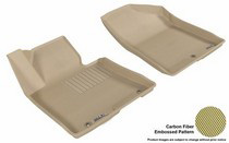 2013 Elantra Gt 3D Maxpider Kagu Floormat - Tan - Row 1 (2-Piece)