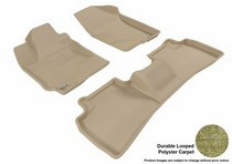 10-13 Forte (Fits Sedan and Hatchback) 3D Maxpider Classic Floormats - Tan - Set (3-Piece)