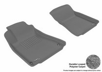 06-13 IS250/350/ISF (Fits Convertible Models, Not AWD) 3D Maxpider Classic Floormat - Gray - Row 1 (2-Piece)