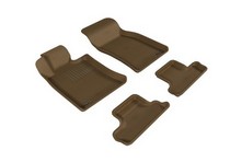 07-14 Cooper/Cooper S (Convertible, 2nd Row Does Does Not Fit Coupe) 3D Maxpider Kagu Floormats - Tan - Set (4-Piece)