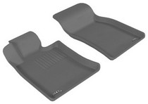 07-14 Cooper/Cooper S (Cooper/Cooper-S/Convertible/Clubman) 3D Maxpider Kagu Floormat - Gray - Row 1 (2-Piece)