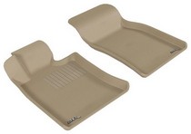 07-14 Cooper/Cooper S (Cooper/Cooper-S/Convertible/Clubman) 3D Maxpider Kagu Floormat - Tan - Row 1 (2-Piece)