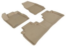 09-14 Murano 3D Maxpider Kagu Floormats - Tan - Set (3-Piece)