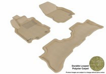 09-13 Cube 3D Maxpider Classic Floormats - Tan - Set (3-Piece)