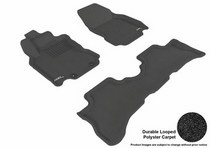 09-13 Cube 3D Maxpider Classic Floormats - Black - Set (3-Piece)