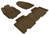 06-12 Rav4 (2nd Row Does Not Fit if 3rd Row Seating Exists) 3D Maxpider Kagu Floormats - Tan - Set (3-Piece)