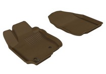 06-12 Rav4 3D Maxpider Kagu Floormat - Tan - Row 1 (2-Piece)