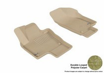 09-14 Tiguan 3D Maxpider Classic Floormat - Tan - Row 1 (2-Piece)