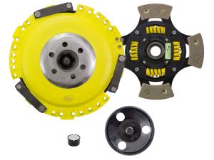 1995-1999 Golf; 2.0L, 4 Cylinder Engine, 1995-1999 Jetta; 2.0L, 4 Cylinder Engine, 1995-2002 Volkswagen Cabrio; 2.0L, 4 Cylinder Engine ACT Clutch Kit - Heavy Duty Pressure Plate (Race Sprung 4-Pad Disc) 