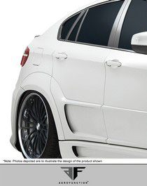 2008-2014 BMW X6 (Must be used in conjunction with complete wide body kit) Aero Function AF-3 Wide Body Rear Fender Flares 