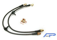 04-07 Impreza STI, 06-07 Impreza WRX Agency Power Brake Lines - Steel Braided Brake Lines Front (Brembo Calipers)