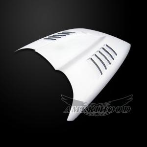 Dodge Dakota 1997-2004 AmeriHood Fiberglass Hood  -- SSK Style Functional Heat Extractor Vented