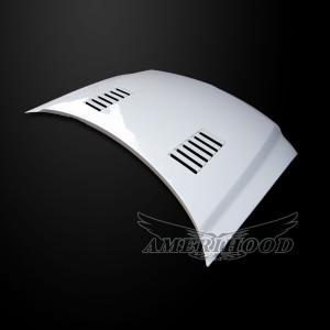 Ford F-150 1997-2003 AmeriHood Fiberglass Hood  -- Type-E Style Ver. 2 Functional Heat Extraction Ram Air