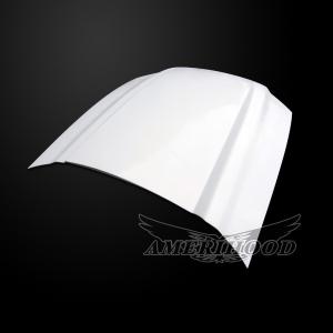 Ford Mustang 2013-2014 AmeriHood Fiberglass Hood  -- 3 Inch Cowl Style Functional Heat Extraction