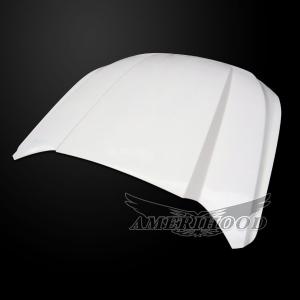 Ford Mustang 2015-2017 AmeriHood Fiberglass Hood  -- 3 Inch Cowl Style Functional Heat Extraction