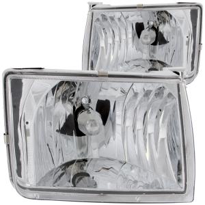 1998-2000 NISSAN FRONTIER   Anzo Crystal Headlights - Chrome