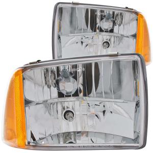 1995-1997 CHEVROLET BLAZER S-10 Anzo Crystal Headlights - Chrome 1 - Piece