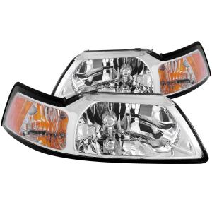 1999-2004 FORD  MUSTANG   Anzo Crystal Headlights - Chrome