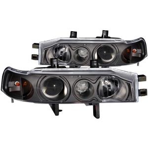 1990-1993 HONDA ACCORD   Anzo Projector Headlights - With Halo Black 1 - Piece