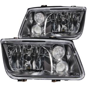 1999-2005 VOLKSWAGEN JETTA MK4 Anzo Crystal Headlights - Black Witho Bulbs