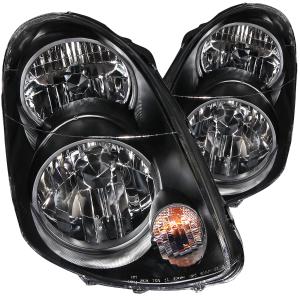 2003-2004 INFINITI G35 4DR Anzo Crystal Headlights - Black