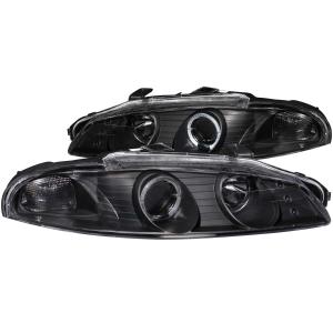 1997-1999 MITSUBISHI ECLIPSE  Anzo Projector Headlights - With Halo Black G2