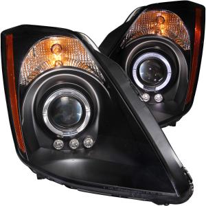 2003-2007 NISSAN 350Z   Anzo Projector Headlights - With Halo Black