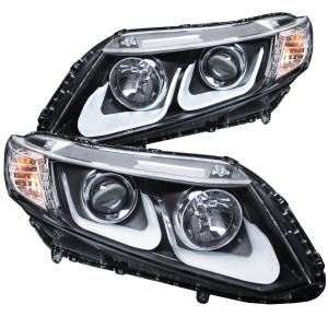 2012-2015 HONDA CIVIC 4DR /  2DR 12-14 Anzo Projector Headlights - With U-Bar Black