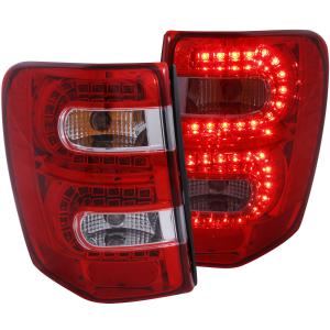 1999-2004 JEEP GRAND CHEROKEE  Anzo LED Taillights - Red/Clear