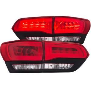 2014-2017 JEEP GRAND CHEROKEE  Anzo LED Taillights - Red/Clear