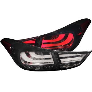 2011-2013 HYUNDAI ELANTRA  Anzo LED Taillights - Smoke 4 - Piece