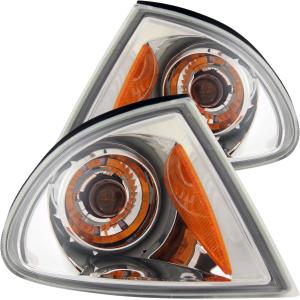 1999-2001 BMW 3 SERIES E46 4DR Anzo Euro Corner Lights - Chrome With Amber Reflector