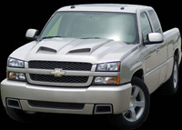 03-04 Chevrolet Silverado 2500HD/3500, 03-05 Chevrolet Silverado 1500/2500 APM Ram Air Hood - Functional Hood