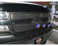 01-02 Silverado HD APS Cut-Out Grilles - Aluminum Installs Inside 