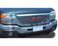 03-06 Sierra APS Bolt-Over Grilles - Aluminum w/ Logo Opening