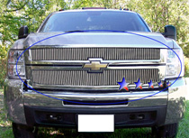 07-10 Silverado 2500/3500 APS Polished Aluminum Main Upper Grille