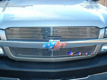 03-05 Silverado/SS 1500, 03-04 Silverado 2500/3500 APS Polished Aluminum Main Upper Grille