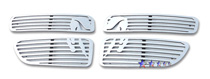 01-03 Stratus Sedan APS Polished Aluminum Main Upper Grille