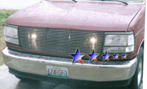 92-97 F-350 APS Polished Aluminum Main Upper Grille