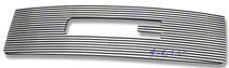 07-10 Sierra 1500 New Body (Logo Show) APS Polished Aluminum Main Upper Grille