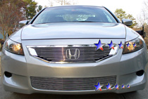 08-10 Accord Coupe APS Polished Aluminum Main Upper Grille