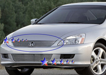 06-07 Accord Coupe APS Polished Aluminum Main Upper Grille